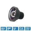 8MP 2.2mm CCTV Lens 1/2.5 inch IR Distortion-Free F1.8 M12 Interface with 650nm IR Filter view 3