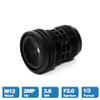 CCTV Lens 3.6mm 2 Megapixels M12 Interface 1/3 Inch F2.0 Aperture 90 Degree Suitable for Surveillance Security Cameras view 3