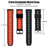 22mm Quick Release Silicone Watch Band for Garmin Vivoactive 4 / Forerunner 265 / Forerunner 255 / Venu 2 / Venu 3  Soft, Sweatproof Replacement Strap,4P view 4