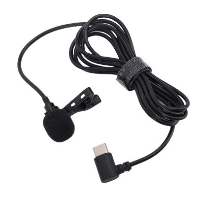Akozon USB Type C Lavalier Lapel Microphone for Interview Video Recording Live Streaming Smartphone Game