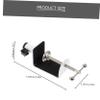 Kisangel Aluminum Alloy Desk Clamp for Table Lamp Adjustable C-Clamp Holder for Microphone Arm Sturdy Mounting Bracket for Home and Office Use view 2