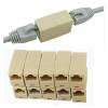 ACGTUY 5Pcs RJ-45 Socket RJ45 Splitter Connector CAT5 CAT6 LAN Ethernet Splitter Adapter Network Modular Plug for PC LAN Cable Joiner view 1