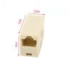 ACGTUY 5Pcs RJ-45 Socket RJ45 Splitter Connector CAT5 CAT6 LAN Ethernet Splitter Adapter Network Modular Plug for PC LAN Cable Joiner view 3