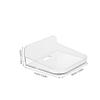 Housoutil Floating Shelf for Wall Monitor Mounting Bracket Security Camera Bracket No Drill Wall Mount Elegant Small Shelf view 2