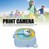 48MP Digital Print Camera, 2.4 Inch Display 1080P Long Lasting Video Game Rechargeable Camera with 180 Rotating Lens for Home School Kids Teenager (Blue) view 2
