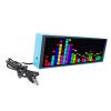 ZJchao LED Music Spectrum Clock with RGB Rhythm Light Display, Color-Changing Reactive Lamp, Blue 5V Desktop Alarm Clock for Bedroom & Studio view 4