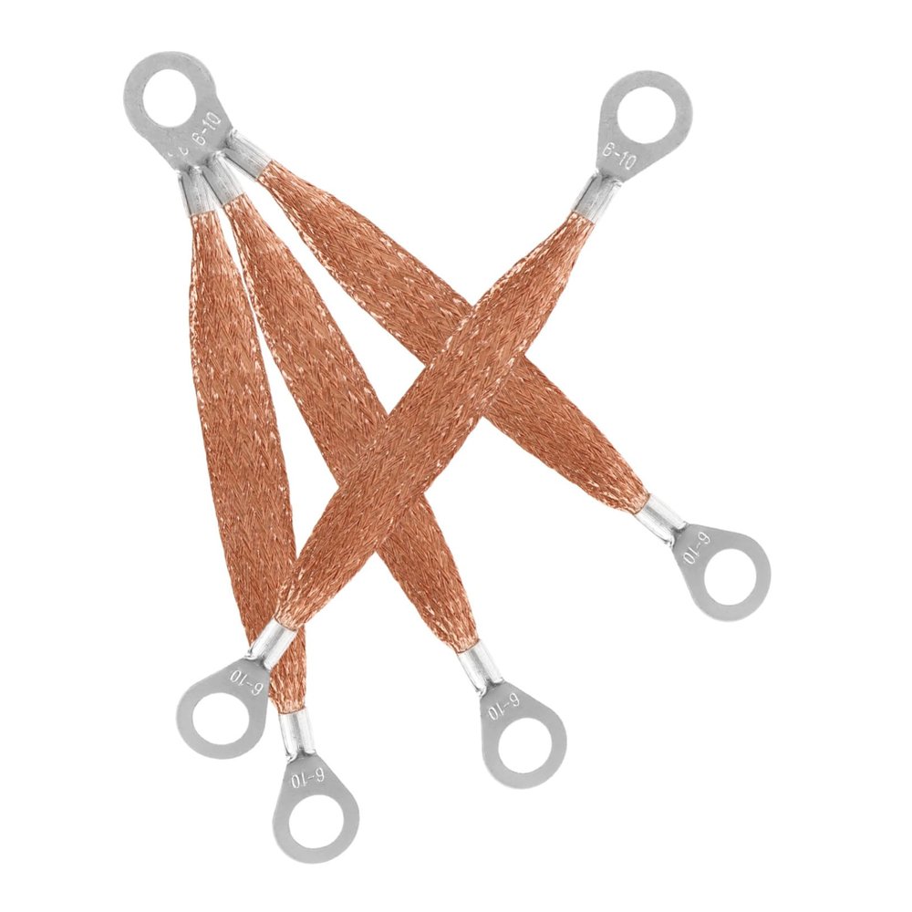 Alipis 4pcs Copper Ground Strap Automotive Grounding Cable Straps for Car Static Electricity