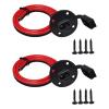2Pcs Connectors Power Socket 2 Pin Quick Disconnects Automotive Panel Extension Cable 12AWG Quick Connectors Easy Use view 4