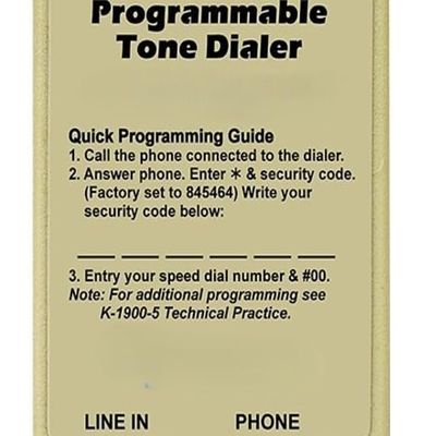 K-1900-5 Telephone Line Powered Hot-Line Dialer Landline Phone