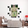 3D Dragon Wall Decal Gamer Room Decor for Boys | Pixel Style Removable Vinyl Sticker for Bedroom, Playroom, or Gaming Zone (3D Robot) view 1