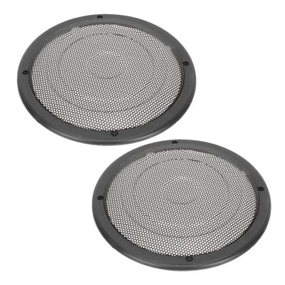 Hoement 2pcs Car Speaker Grill Mesh Cover Subwoofer Protector for Easy Installation Accessory for Enhanced Vehicle Sound Quality