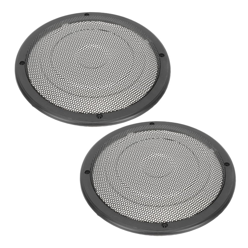 Hoement 2pcs Car Speaker Grill Mesh Cover Subwoofer Protector for Easy Installation Accessory for Enhanced Vehicle Sound Quality
