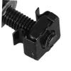 Hemobllo Robust Rack Mount Screws and Nuts 50 Pack Stainless Steel Cage Nuts for Network Switch Servers view 3