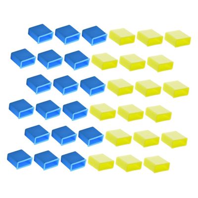 KALLORY 40pcs USB Dust Cap Covers Silicone USB Male Port Protectors Green Blue Prevents Debris Compatible Smartphones Tablets and Cameras Plug Port Stoppers