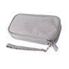 COHEALI Double Layer Shockproof Data Cable and Charger Storage Bag Water Resistant Electronics Organizer for Travel Gray Digital Accessory Pouch Hanging Ring view 1