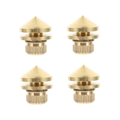 CHICAMPERA 4pcs Stable Audio Speaker Pads Pure Copper Feet Shockproof Speaker Holder Vibration Absorption for Studio Monitors