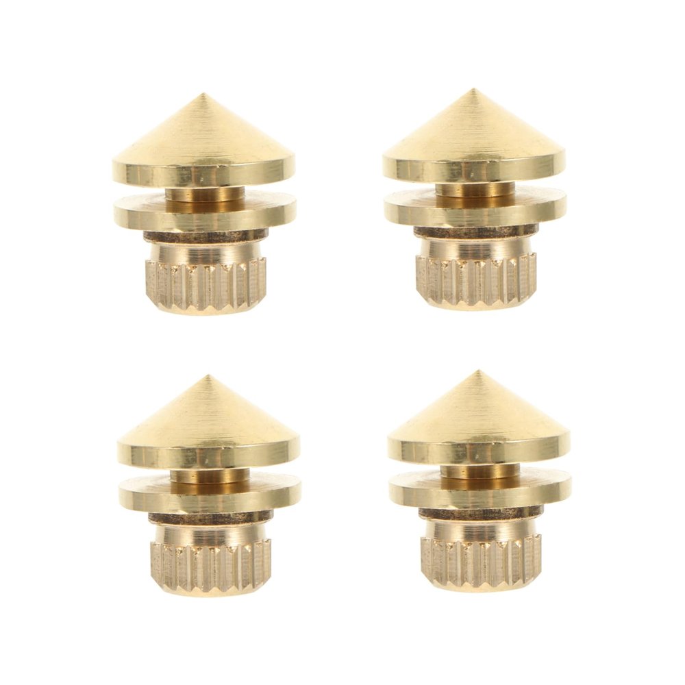 CHICAMPERA 4pcs Stable Audio Speaker Pads Pure Copper Feet Shockproof Speaker Holder Vibration Absorption for Studio Monitors