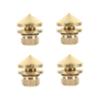 CHICAMPERA 4pcs Stable Audio Speaker Pads Pure Copper Feet Shockproof Speaker Holder Vibration Absorption for Studio Monitors view 1