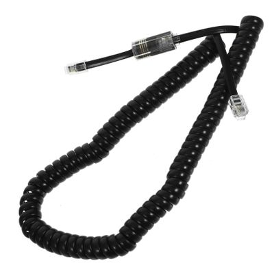 Mikikit Telephone Cord Set Detangler Replacement Cords for Landlines Tangle Design Black