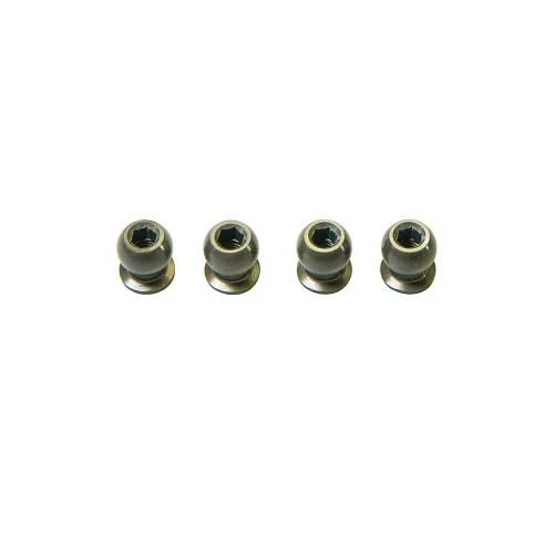 6mm Aluminum Ball (4pcs): MTC2R/MTC2/2FWD / Mugen Seiki / A2814a