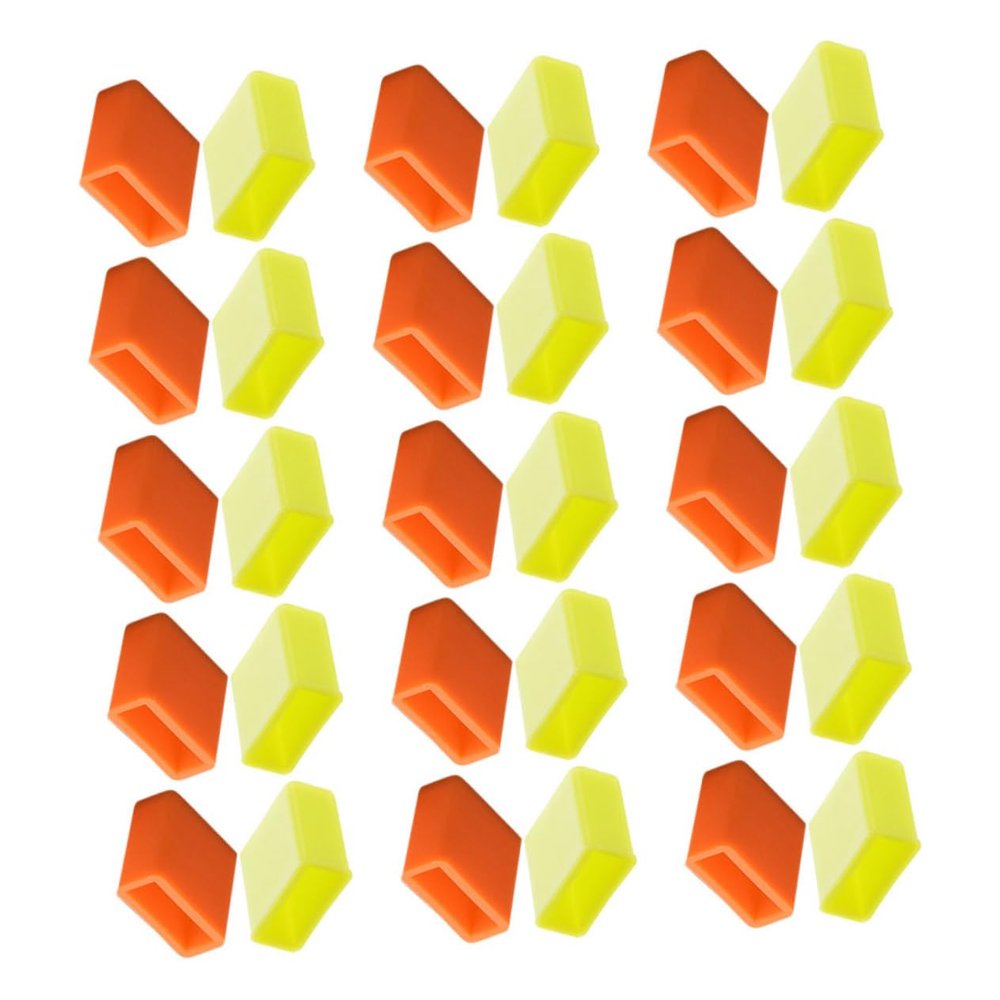 KONTONTY 40pcs Silicone USB Port Protective Covers Dust Caps for Male Charging Cable Protectors for Smartphones Tablets and Cameras Easy to Install Travel-Friendly