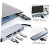 NUOBESTY USB Hub Adapter USB Expansion Dock Card Reader Portable for Laptop and Computer Additional Connectivity Options view 3