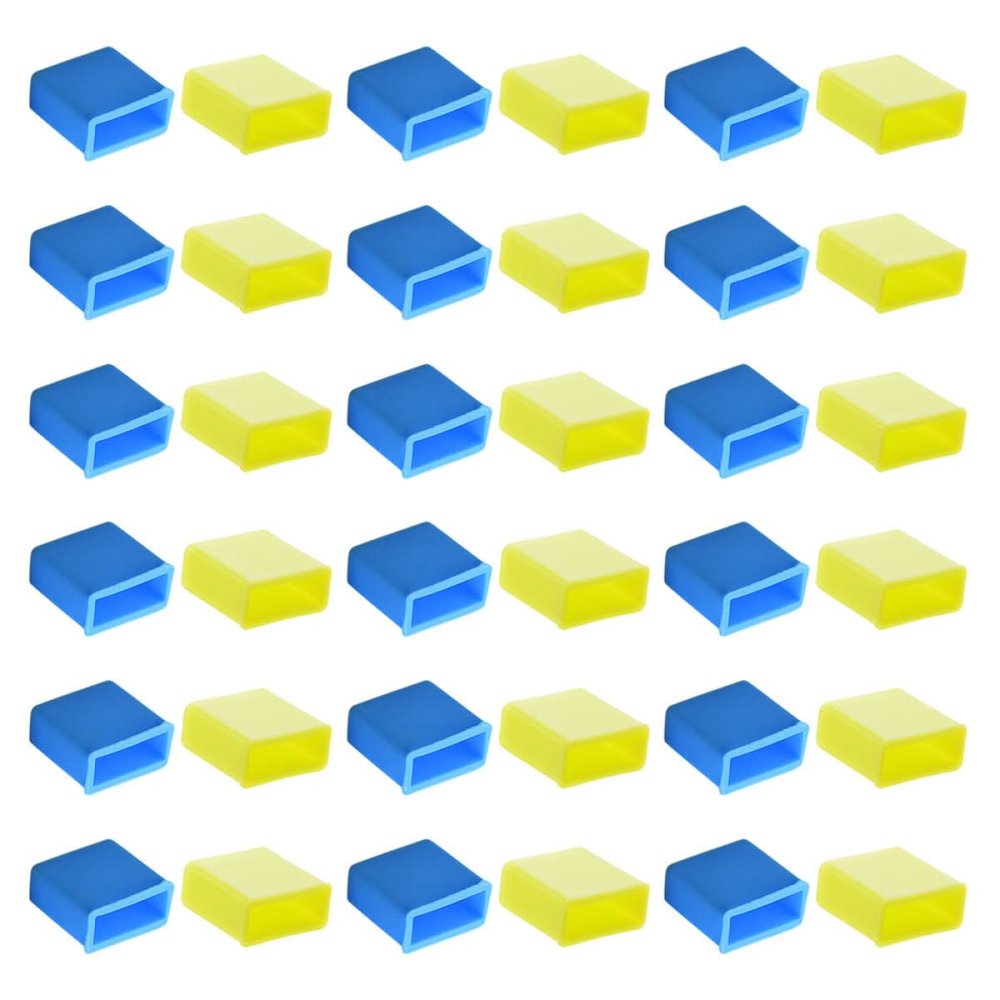 OSALADI 40pcs USB Dust Caps Silicone USB Male Port Protectors for Data Charging Cables Moisture Easy to Install