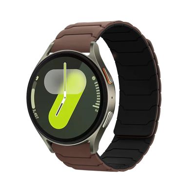 20mm 22mm Magnetic Silicone Band for Samsung Galaxy Watch 7 6 5 4 6 for Huawei Watch GT5 4 3Pro 46mm(13 Chocolate black,18mm Universal band)