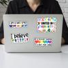 BAVAHA (12pcs) Equality Sticker Disability LGBTQ+, Transgender, Women, Human Rights Sticker Feminist Safe Space Gifts Social Justice Gay Pride Decorations Water Bottle Helmet Car Window Laptop Tumbler view 2