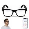 AI Translation Smart Glasses for Women Men, Blue Light Lenses Glasses, Bluetooth Audio Glasses with Speakers, Real-Time Translation(160+ Languages), AI Music Eyeglasses for Business/Travel/Study-Clear view 1
