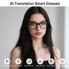 AI Translation Smart Glasses for Women Men, Blue Light Lenses Glasses, Bluetooth Audio Glasses with Speakers, Real-Time Translation(160+ Languages), AI Music Eyeglasses for Business/Travel/Study-Clear view 3