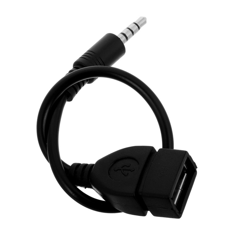 BESPORTBLE Male to Female Audio Wire Car Audio Cable USB Adapter for Player Car USB Extender Console Auxiliary Jack