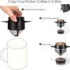 Steel Reusable Coffee Filter, Foldable Pour Over Coffee Dripper for Home, Office Accessory view 3