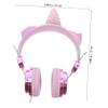 BRIGHTFUFU Unicorn Shape Boys and Girls Headset Microphone Rhinestone Glitter Headphones for Children Random view 3