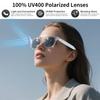Smart Translation Glasses Integrated with ChatGPT, Support 160+ Languages, Real-time Translation via APP, Photochromic Lenses, Open-ear Design, AI Bluetooth Glasses Suit for Indoor Outdoor(Blue) view 3
