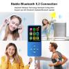 128GB MP3 Player with Bluetooth 5.2, Portable Blue Music Player for Kids with Built-in HD Speaker, FM Radio, Voice Recorder, Earphones Included view 4