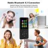 128GB MP3 Player with Bluetooth 5.2, Portable Black Music Player for Kids with Built-in HD Speaker, FM Radio, Voice Recorder, Earphones Included view 4