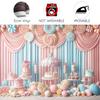 12X10ft Fantasy Candy Photo Backdrop Photography Pink and Blue Sweet Girl Kids Candy Birthday Party Decorations Girly Birthday Party Dessert Cake Table Background Photo Booth Banner Decor Props view 4