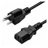 1.5M US 1.5 Meter 5 feet 3 pin 18 AWG 60C 250V EU Power Cord view 2