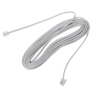 Bloepum 9M 30ft RJ11 6P2C Modular Telephone Phone Cables Wire White