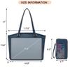 Large Soft Purse for Women Tote Work Bag Satchel Teacher Handbag Wallet Set view 3