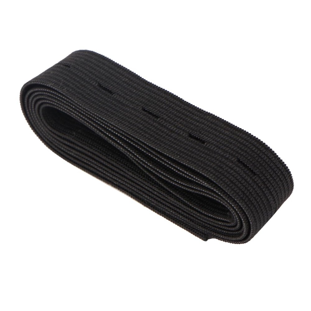 ARTIBETTER 1pc Elastic Band Stretchy Cable Straps High Elasticity Waistband Thick Elastic Rope Pregnant Pants Rope Latex Cord Black