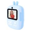 Small Print Camera 1080P 80MP Micro Portable 2 Cameras Instant Black White Photo Printing (Blue) view 2