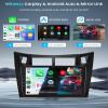 Rimoody 4G+64G Android Car Stereo Radio for Toyota Yaris 2006-2011 with Wireless Carplay Android Auto, 9'' Touchscreen Head Unit GPS Navigation Bluetooth5.0 5G-WiFi FM/RDS 32EQ Backup Camera SWC view 3
