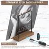 KORRTFID Now Playing Vinyl Record Stand, Light Up Vinyl Record Display Stand, Holder for Album Display Storage, Warm White Light with Fingerprint-Proof Acrylic Letters (Black letters) view 3