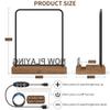 KORRTFID Now Playing Vinyl Record Stand, Light Up Vinyl Record Display Stand, Holder for Album Display Storage, Warm White Light with Fingerprint-Proof Acrylic Letters (Black letters) view 4