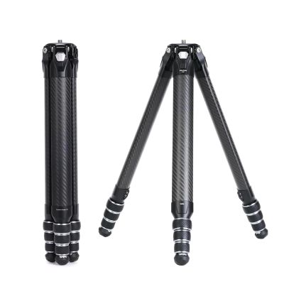 Falcam TreeRoot F38 Pro Carbon Fiber Tripod, 61" Quick Lock Travel Tripod, 5kg Load, F22 Interfaces, 1/4" Screw, Carry Strap Holes for DSLR, Mirrorless, and Video Cameras (R140T)