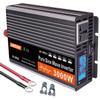 3000W 4000W 5000W 6000W (Peak) Pure Sine Wave Power Inverter, Intelligent Inverter 12V/24V/48V/60V DC to 220V~240V AC Converter with LCD Display, AC Outlets,for RV Truck Camping-12V view 1