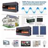 3000W 4000W 5000W 6000W (Peak) Pure Sine Wave Power Inverter, Intelligent Inverter 12V/24V/48V/60V DC to 220V~240V AC Converter with LCD Display, AC Outlets,for RV Truck Camping-12V view 3
