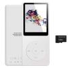 128GB MP3 Player with Bluetooth 5.2, Portable White Music Player for Kids with Built-in HD Speaker, FM Radio, Voice Recorder, Earphones Included view 1